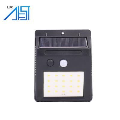 China Outdoor Waterproof Polycarbonate 20 LED Garden Lamp Solar Power Motion Sensor Wall Light for sale