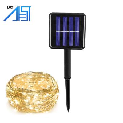 China New Innovative China LANDSCAPE Product 100 LED Copper Wire Waterproof Outdoor Lighting Led Solar String Light For Garden Decoration for sale