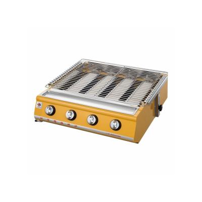 China Can Grill A Variety Of Foods Gas Barbecue Stove Stainless Steel Commercial Smokeless Gas Barbecue Stove for sale