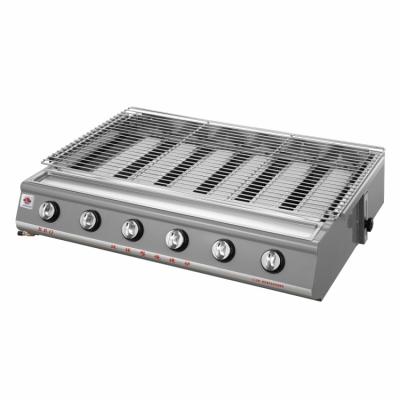 China Hotels Restaurant Kitchen Equipment Flat Burner Gas Barbecue Infrared Ceramic Stove for sale