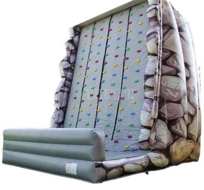 China Plato 0.55mm PVC tarpaulin blow up wall climbing 0.55mm inflatable PVC tarpaulin material adult and child sports game for sale