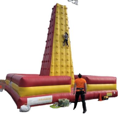 China 0.55mm PVC Tarpaulin Huge Discount 15% Tower Good Quality Inflatable Climbing Air Climbing Wall for sale