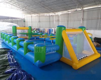 China Plato 0.55mm PVC Tarpaulin Custom Size Inflatable Human Foosball With Tubes Adults Soccer Field Factory Hot Sale for sale