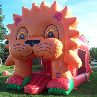 China Lion Inflatable Bouncer House Children's Commercial Outdoor or Indoor Bouncy Castle for sale