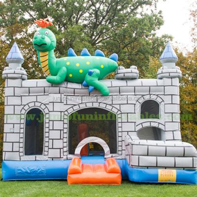 China PVC Tarpaulin Premium Inflatable Dinosaur Castle 5.6x5meter Dino Jumping House Commercial Grade for sale