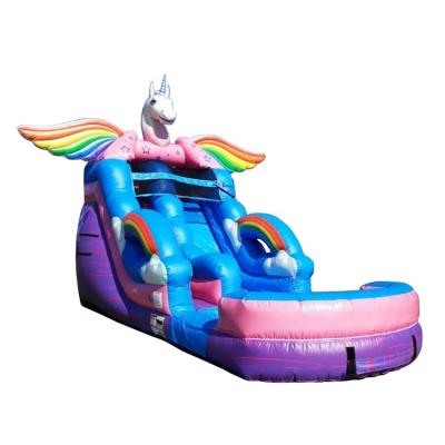 China 0.55mm PVC Tarpaulin Inflatable Unicorn Water Slide Pretty JFBC-2505 for sale