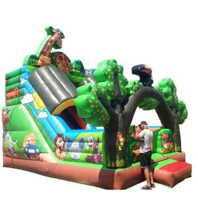 China Forest Inflatable Slide Hot Sale Outdoor or Indoor Inflatable Dry Slide Outdoor and Indoor Jumping Castle for sale