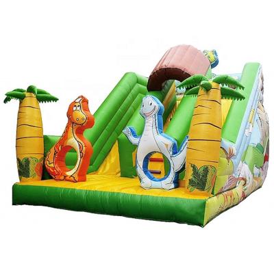 China Dinosaur Outdoor Or Indoor Inflatable Dry Slide Outdoor Commercial Bouncy Slide for sale