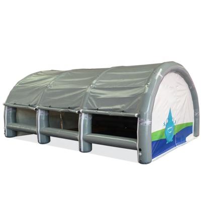 China Discount Best Inflatable Tent Air Tight Type Rain Proof Inflatable Sealed Tent For Sale Big Factory 14*7 Meter Or Customized Size for sale