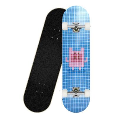 China Young people skate big empty skateboard in line of wooden skateboard deck for sale