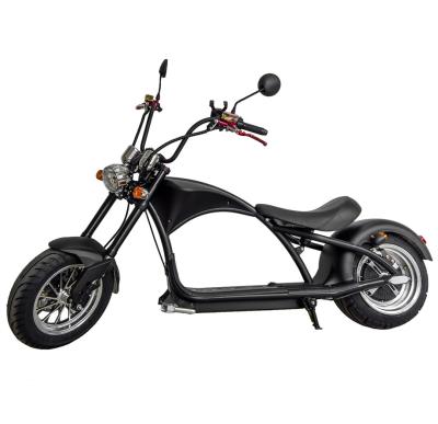 China Unisex fat tire EEC electric scooter with 2 seats battery removable citycoco 1500W 2000W for sale