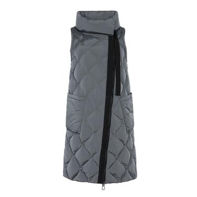 China Waterproof OEM Customized High Quality New Arrival Factory Supply Women Down Quilted Vest Jacket for sale