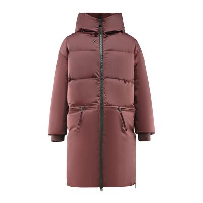 China Viable OEM Customized Goose Down Long Jacket Women Winter Thick Outdoor Jacket High Quality for sale