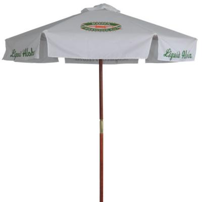 China Outdoor Furniture Printed Outdoor Wood Patio Umbrella for sale