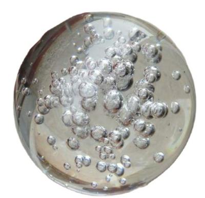 China China fengshui crystal glass bubble smooth round ball for decoration for sale