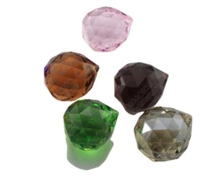 China China decorating fengshui color crystal hanging faceted ball window prism for sale