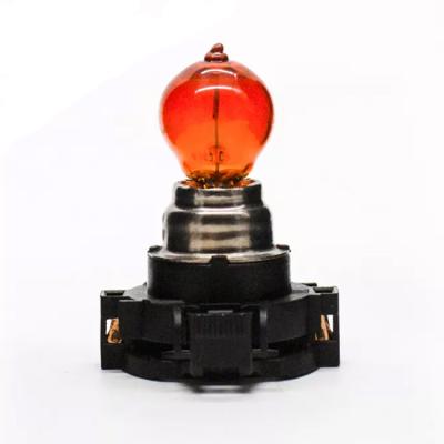 China Amber Automotive Tail Fog Light Halogen Bulb Lamp Car Fog Lamp PY24W 12V 24W Car Signal Light Bulb Glass for sale