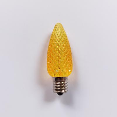 China Christmas Holiday C9 Light Yellow Outdoor Decorative Christmas Lights Decoration 0.8W E17 Bulb Waterproof Led Lamp for sale