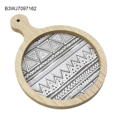 China Custom Multifunctional Wholesale Cheap Cheese Pizza Viable Vegetable Meat Wooden Dishes With Handle for sale