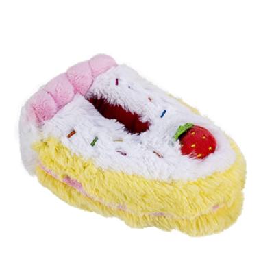 China Lovely plush fashion trend food slipper novelty slippers cheap custom made indoor non-slip toddler family home adult slippers family home plush slippers for sale