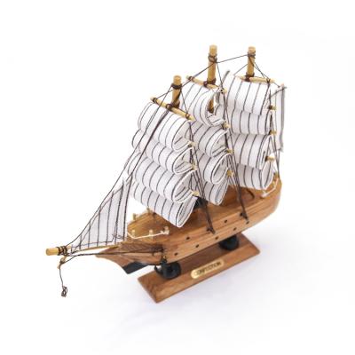 China Europe& American Large Marine Wood Maritime Boat Nautical Sailing Boat Desktop Decoration Miniature Home Decor Open Boat Wooden Models for sale