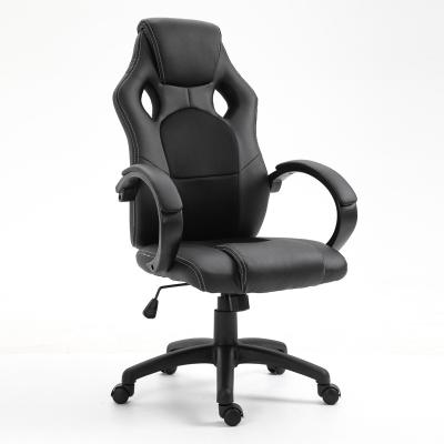 China Competitive Price Adjustable (Height) Racing Style Gaming Chair Racing Office Chair Swivel High Back Black for sale