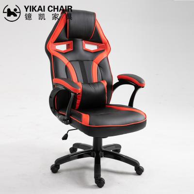 China 2021 Cheap PU Leather Gamer Chair Adjustable Computer Chair Supplier Chair With Lumber Support for sale