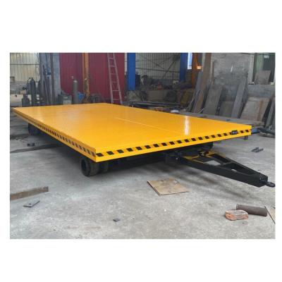 China Heavy Duty Flatbed Trailer 3 Compartment Equipment Factory Warehouse Transfer Traction Truck Flatbed Truck Trailer for sale