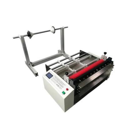 China Auto Heat Shrinkable Ear Loop Magic Tube Cutter Graphene Film PET Film Rebar Slitter Paper Cutting Machine for sale