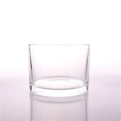 China Home Wholesale 12oz High End Empty Candle Round 110*80 Decoration BOYE Glass Jars For Candle Making for sale