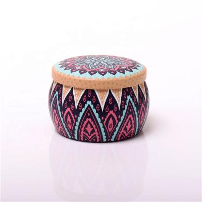 China Custom Wedding Elegant Home Decoration BOYE Soy Wax Tin Candles for sale