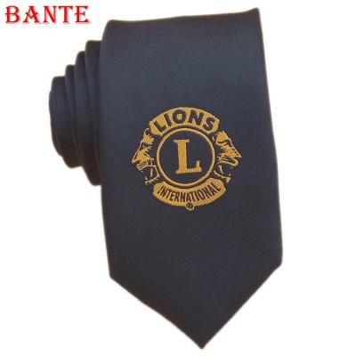 China Fashion Customize School Uniform Logo Tie Company High Quality Neck Tie for sale