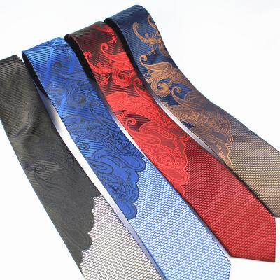 China Korean style blue red tie for men's tie easy to tie wedding Korean style men's pull rope ties for sale