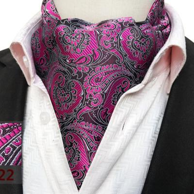 China Fashionable Dots Cashew Floral Pattern Ascot Men's Headscarf Neckerchief Formal For British Gentleman Mens Accessories for sale