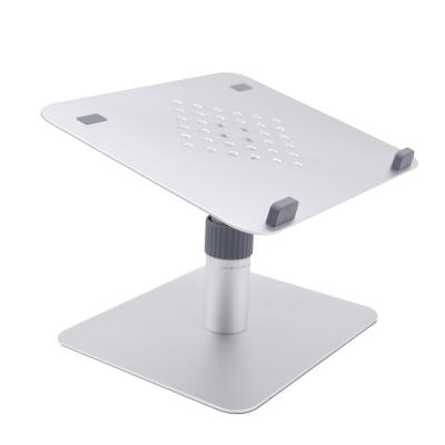 China Rotating Vertical Adjustable Aluminum Laptop Stand (Height) Ergonomic Adjustable Laptop Stand Silver for sale