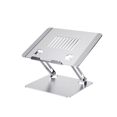 China Laptop Cooling Stand Aluminum Foldable Adjustable Stand (Waist) Adjustable Ergonomic Metal Laptop Tablet Stand for sale