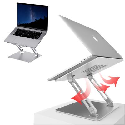 China Height Adjustable Ergonomic Adjustable Angle Stand Laptop Aluminum Foldable Stand (Waist) for sale