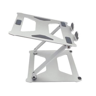 China Foldable Laptop Stand (Height) Convenient Adjustable Stand Aluminum Mental Silicone Laptop Stand for sale