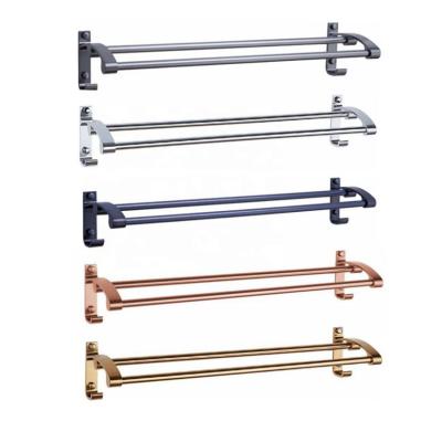 China Modern Popular Design Bathroom Accessories Stainless Steel Wall Mounted Corner Towel Rack Outdoor Pool for sale