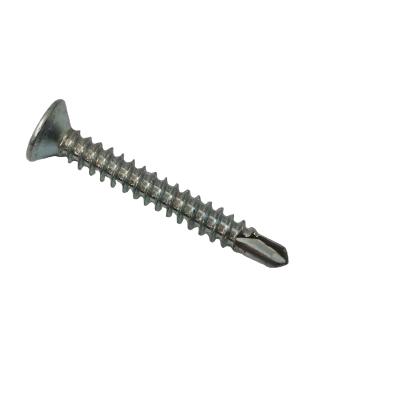 China Wholesale Flat Countersunk Head Phillips Zinc Plated Self-Drilling Nail Screws for sale