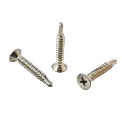 China Hot Sale Flat Countersunk Head Phillips Stainless Steel Self Drilling Screws for sale