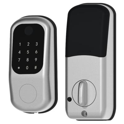 China 2021 New hot selling products ttlock remote control smart biometric door lock system with key/wifi for sale