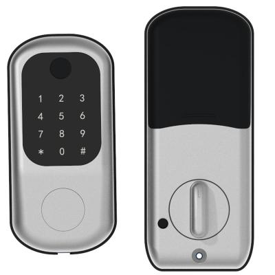 China TTlock WiFi App Smart Home Entrance or Outdoor Fingerprint Keypad Security Door Lock for sale