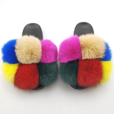 China CUSHIONING Fur Women's Slippers, Children's Fur Slippers, Faux Fur Slippers for sale