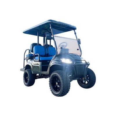 China 4 Seater Electric Golf Cart Carton Green 60V PMSM System for sale