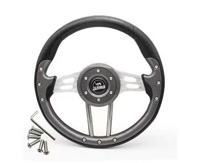 China PU Carbon Fiber Steering Wheel FAnti-Slip Or Golf Cart Icon I20 I40L I60L zu verkaufen