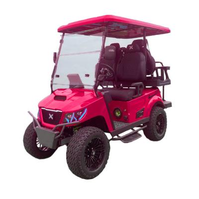 China New Powerful Lithium Battery Electric Golf Cart Equipped With Safety System For Sightseeing Bus Top Golf for sale