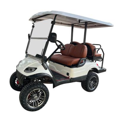 China Novo carro de golfe elétrico de bateria de lítio equipado com sistema de segurança para turismo à venda