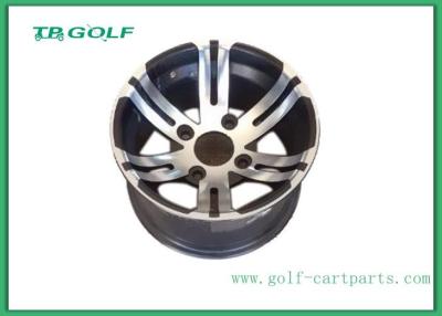 China 12 Zoll Aluminium-Matte Black Wheels Silver Color für Golfmobil 12x7“ maschinell bearbeitet zu verkaufen