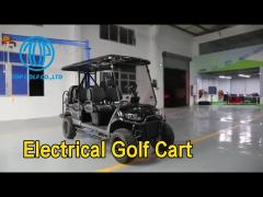 6 Seater Electrical Golf Cart 90km Mileage Steel Frame With 48V Battery